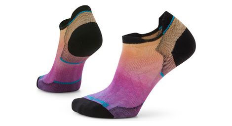 Chaussettes femme smartwool zero cushion ombre print low orange / rose