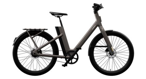 Vélo de ville electrique cowboy cross st courroie mono vitesse 540wh 27.5 gris