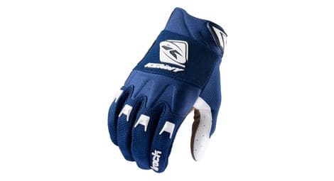 Gants longs kenny track bleu marine