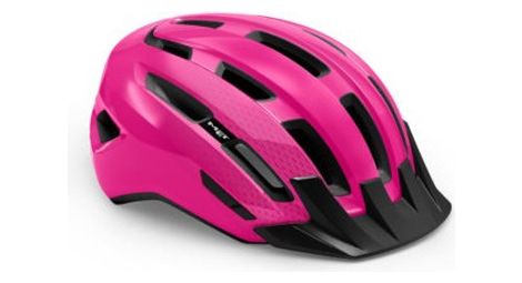 Casco met downtown glossy pink