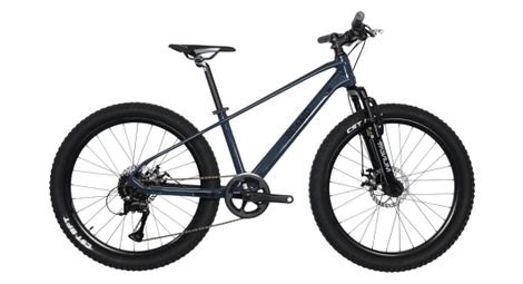 Vtt semi-rigide enfant scamp highfox shimano tourney 8v 24 bleu