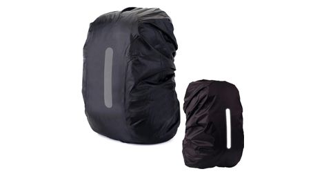 Housse de pluie pour sac à dos réfléchissante étanche-40-50L-Noir