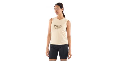 Debardeur artilect branded tank beige femme merino