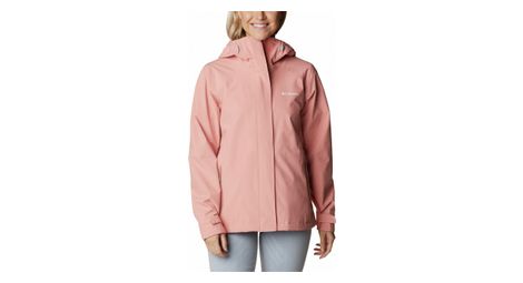 Veste impermeable columbia earth explorer rose femme