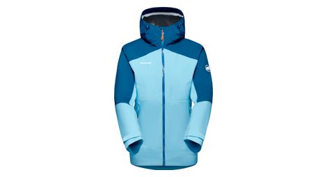 Veste impermeable femme mammut convey tour bleu ciel