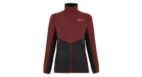 Polaire femme salewa paganella polarlite rouge noir