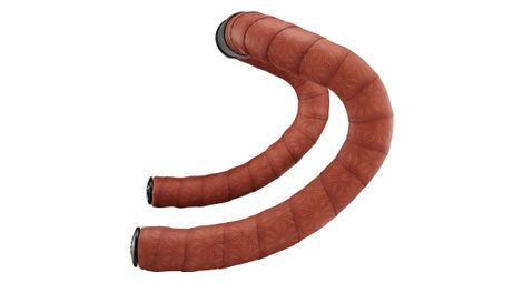 Ruban de Cintre Supacaz Pure Leather Marron Coffee avec Bouchons