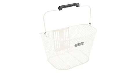 Panier electra nid d abeille attache rapide creme