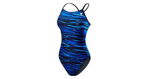 Maillot 1 piece femme tyr crypsis cutoutfit bleu