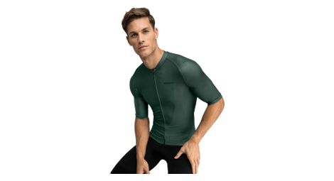 Maillot vélo manches courtes homme cyclisme m2 dirty road vert armée