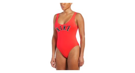 Maillot de bain 1 piece nike u back rouge