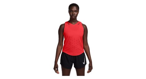 Débardeur nike aeroswift fast pack rouge femme