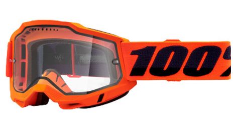 100% accuri 2 enduro mtb goggle | orange | clear lenses