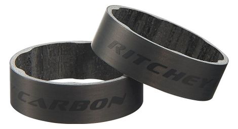 Entretoises de direction ritchey 1 1 8 carbone x2 noir