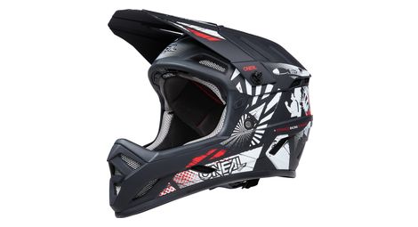 Casco integral o'neal backflip boom negro / blanco