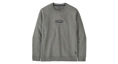 Sweat Manches Longues Patagonia '95 Oval Logo Uprisal Crew Gris Homme