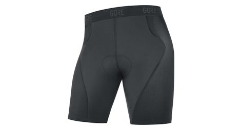 Mallas cortas gore apparel cycling c5 liner+ negro m