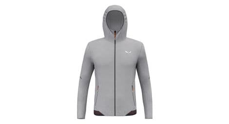 Polaire a capuche salewa pedroc polarlite hooded gris