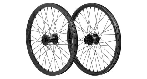 Paire de Roues Carbone Pride Wave Gloss Fusion 20/15mm Noir