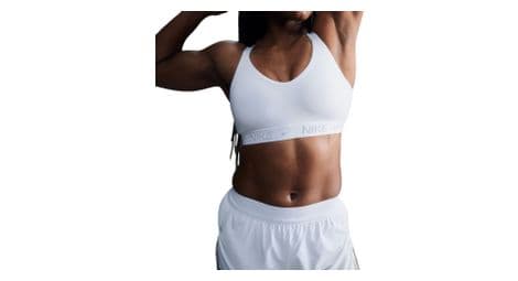 Sujetador blanco de sujeción media nike indy para mujer