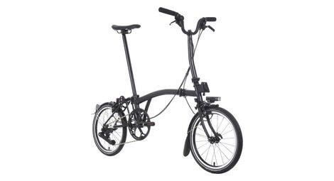 Vélo Pliant Brompton P-Line 4 Vitesses Guidon Medium Noir Matt