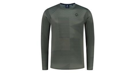 Maillot manches longues velo rogelli adventure core - homme - verte