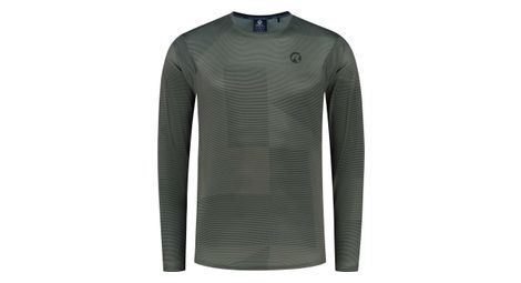 Maillot manches longues velo rogelli adventure core - homme - verte