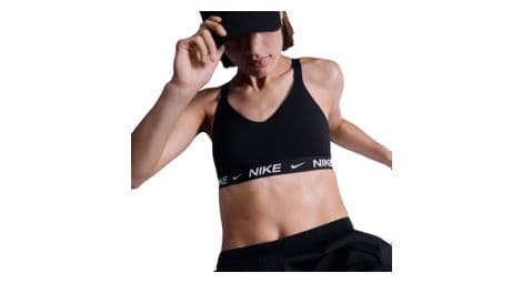 Sujetador de sujeción media nike indy negro mujer