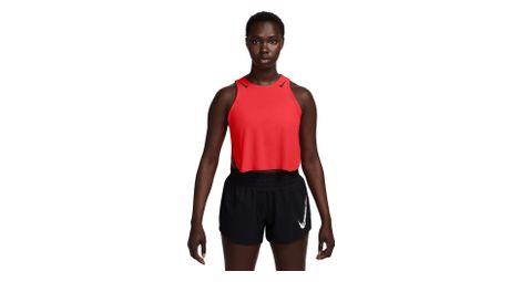 Canotta nike dri-fit adv aeroswift crop donna rosso