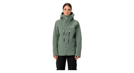 Chaqueta impermeable vaude monviso 3l verde para mujer