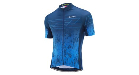 Maillot de cyclisme loeffler manches courtes maillot de velo m fz shadow bleu