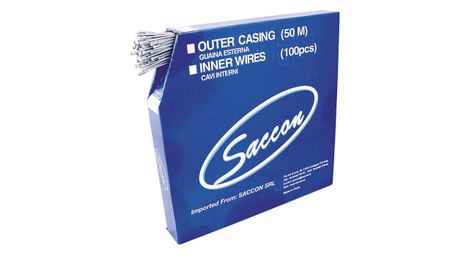 Lot de 100 cables de frein en acier galvanise butoir poire saccon