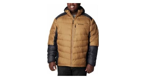 Columbia labyrinth loop brown hooded down jacket xl