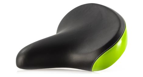 Selle large beach cruiser bi ton noir et vert