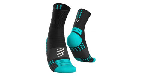 Paire de Chaussettes Compressport Pro Marathon Socks Gris / Bleu