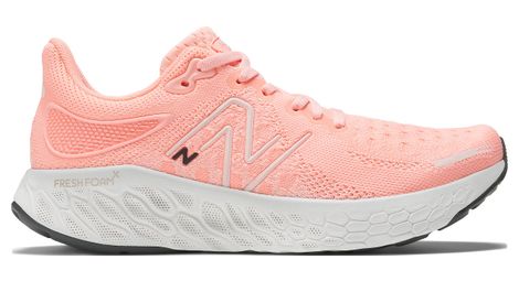 Chaussures de running femme new balance fresh foam x 1080 v12 rose blanc