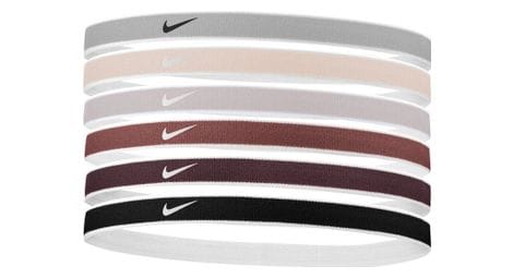Bandeaux tête (x6) nike swoosh sport headband 2.0 multi-color unisex