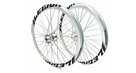 Paire de roues LEGION 20 x 1-3/8 | série ALUMINIUM 6061 T6 | Argent