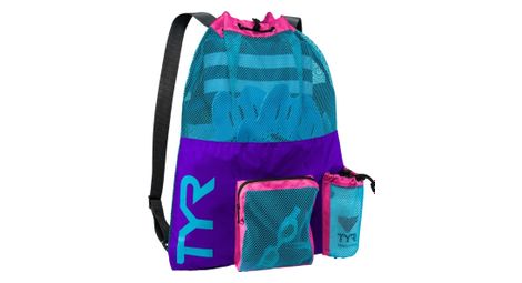 Sac a dos filet de natation big mesh mummy 40l violet bleu