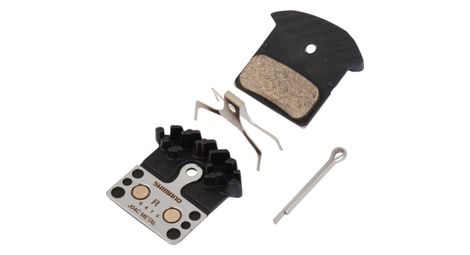 Paire de plaquettes metalliques shimano j04c ice tech xtr xt slx support acier