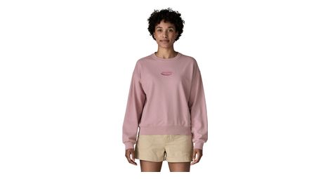 Sweat Manches Longues Patagonia '95 Oval Logo Daily Crew Violet Femme