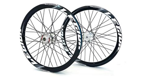 Paire de roues LEGION EMPEROR 20 x 1-3/8 | série CARBON T700 | Noir