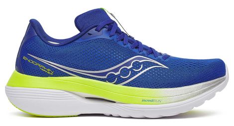 saucony endorphin trainer running shoes blue yellow men s