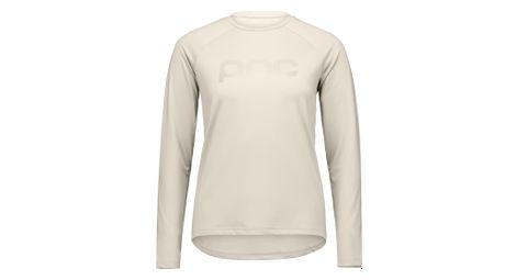 Maillot poc reform enduro mujer manga larga blanco