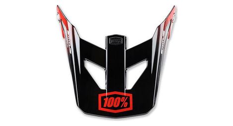 Visière de rechange pour casque 100% status - selecta rouge