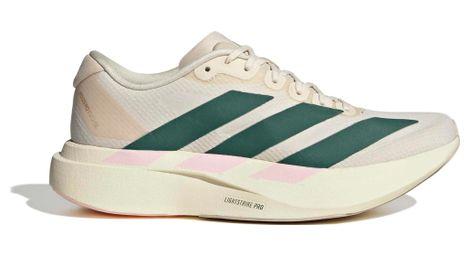 Chaussures Running adidas Adizero Evo SL Woven Blanc/Vert/Rose Femme