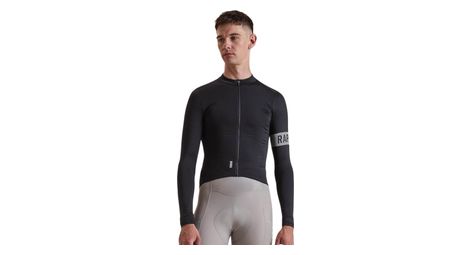 Rapha Pro Team Midweight II Langarmtrikot für Herren, schwarz