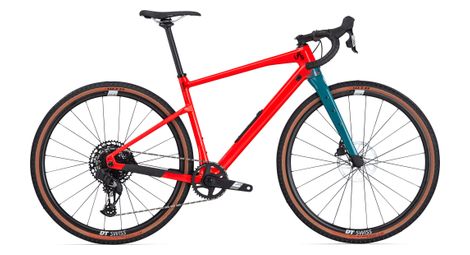 Bmc urs two gravel bike sram apex etap axs/x1 eagle axs 12s 700 mm neon red