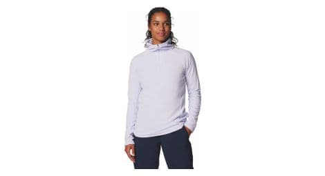 Polaire femme columbia 1/2 zip glacial iv violet clair