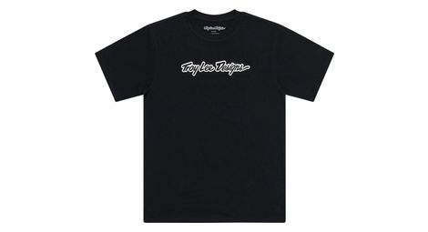 Troy Lee Designs Signature Kurzarm T-Shirt Schwarz